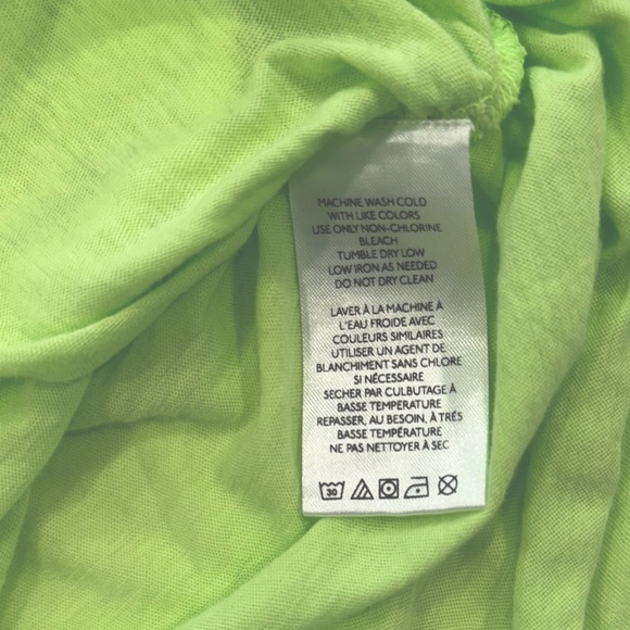 NWOT URBAN OUTFITTERS Neon Ruched Cut Out Lightweight Long Sleeve Top Medium - Picture 7 of 7